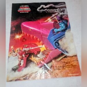 Vintage He-Man Masters Of The Universe Cartoon Poster Skeletor Land Shark Poster